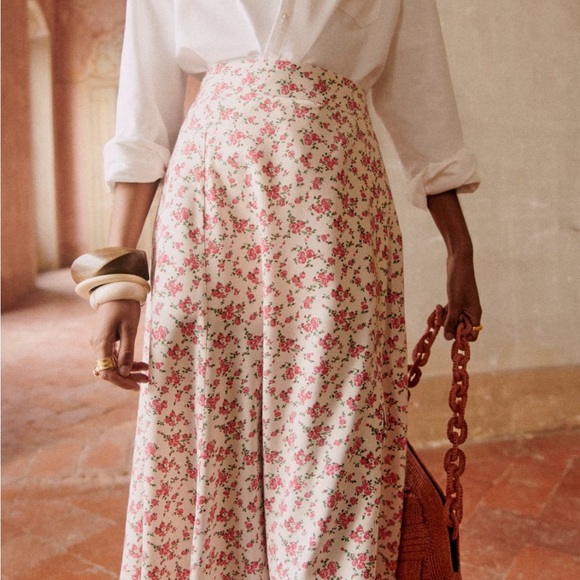 Sézane Tabata Floral Midi Skirt, 44, like new! - Picture 2 of 10